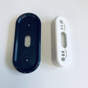 Black wall plate white wedge