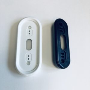 White wall plate black wedge